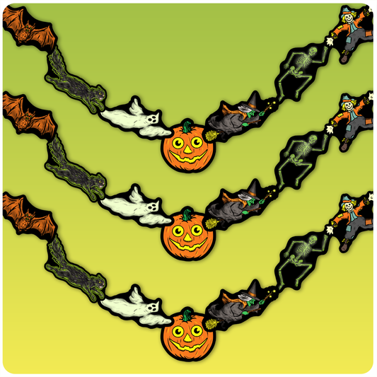 Jointed Halloween Friends Cutout Banner