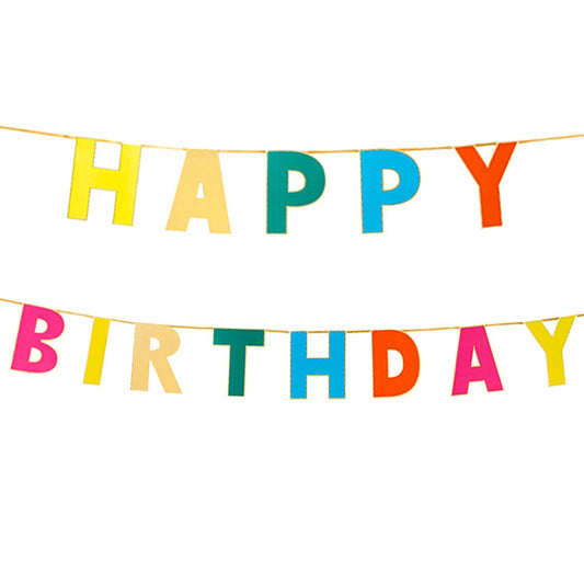 Rainbow Birthday Garland