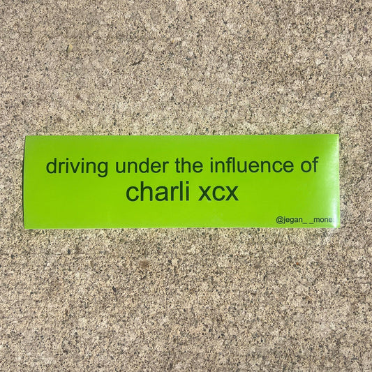 Charli xcx bumper sticker