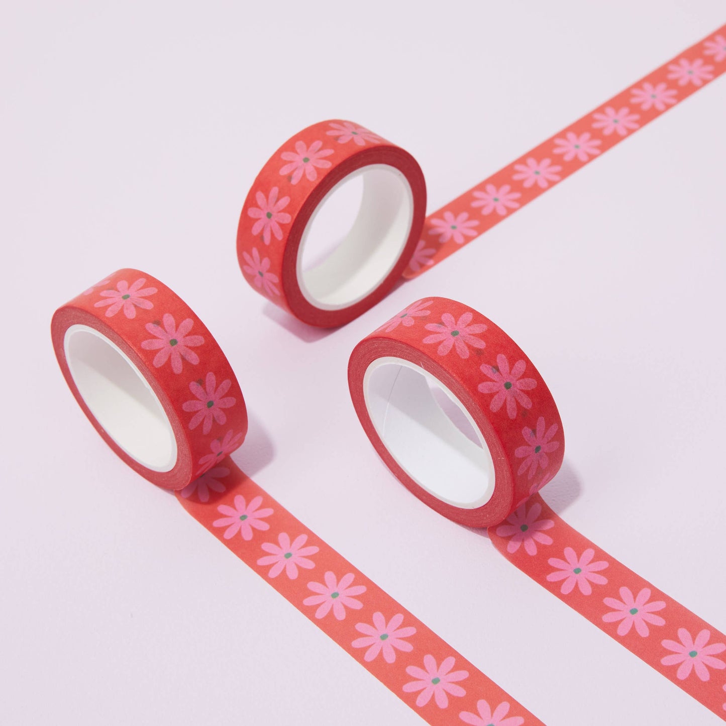 Orange Floral Washi Tape