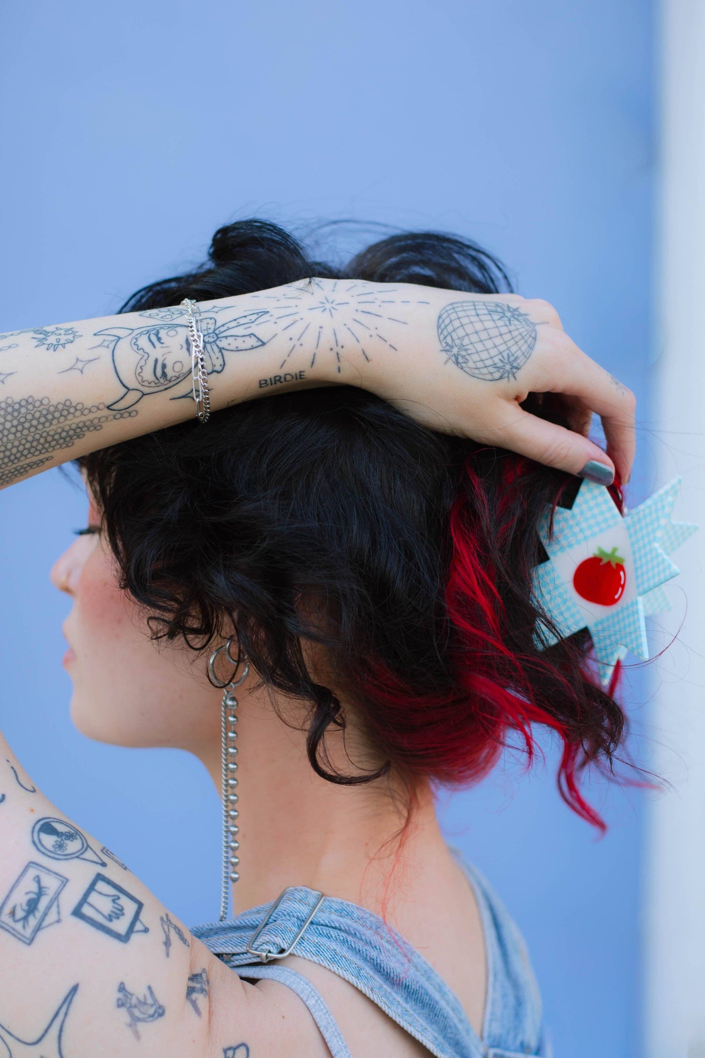 Tomato Quilt Hair Claw