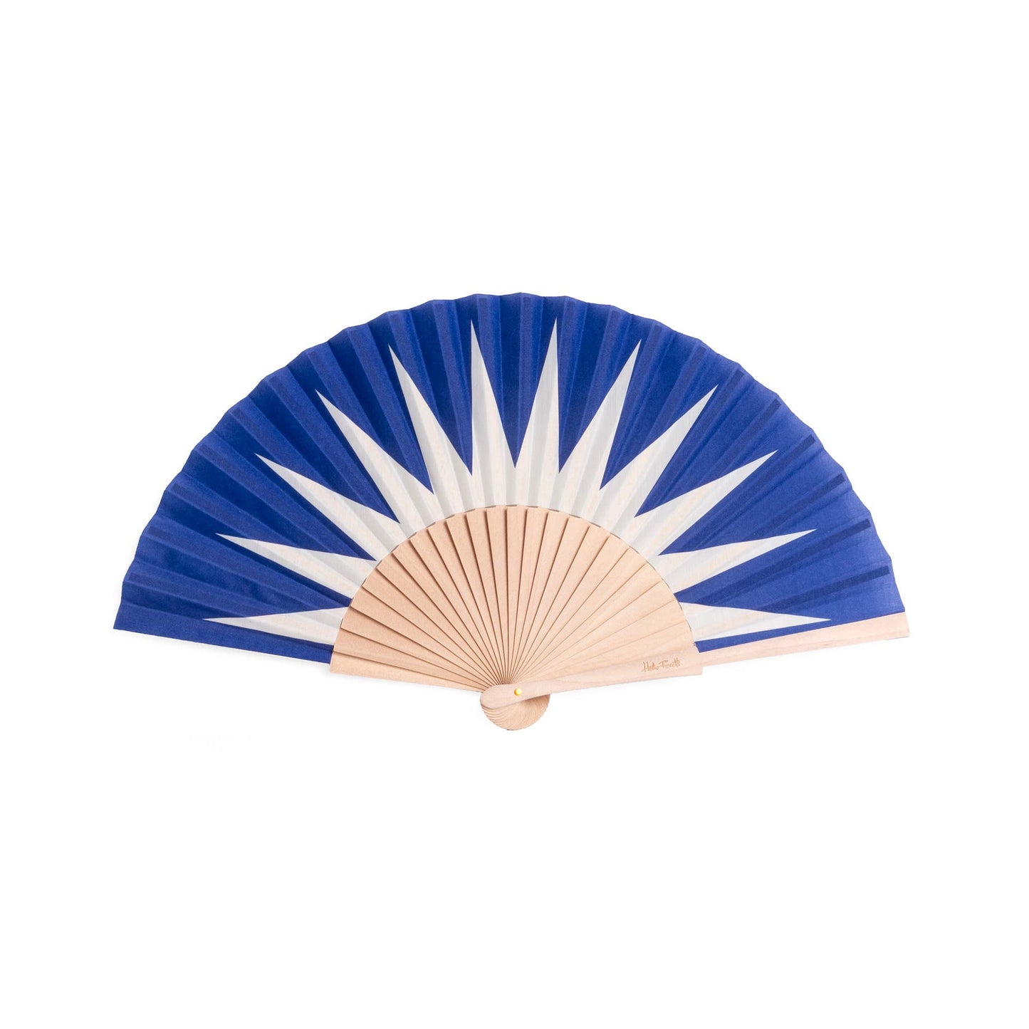 Geometric Blue Fan
