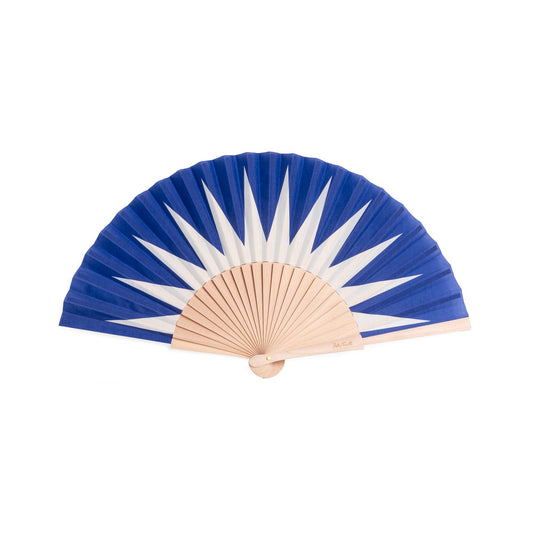 Geometric Blue Fan
