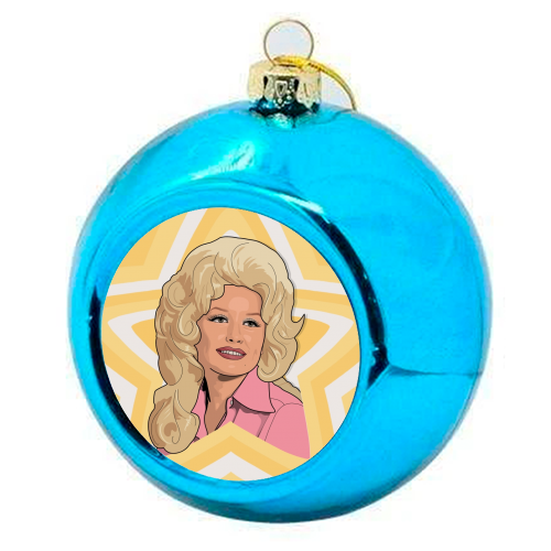 Blue Star Dolly Ornament