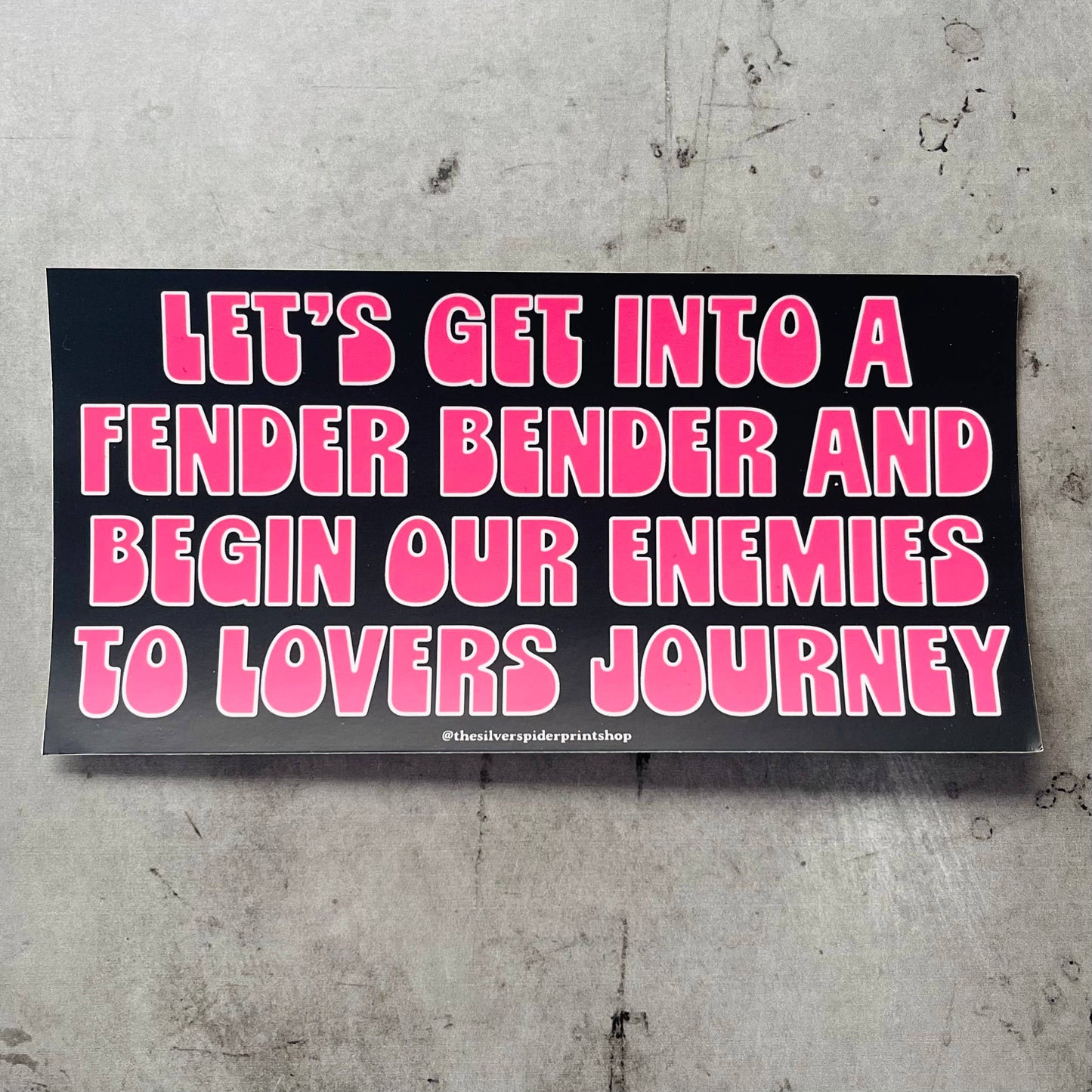 Enemies To Lovers Bumper Sticker