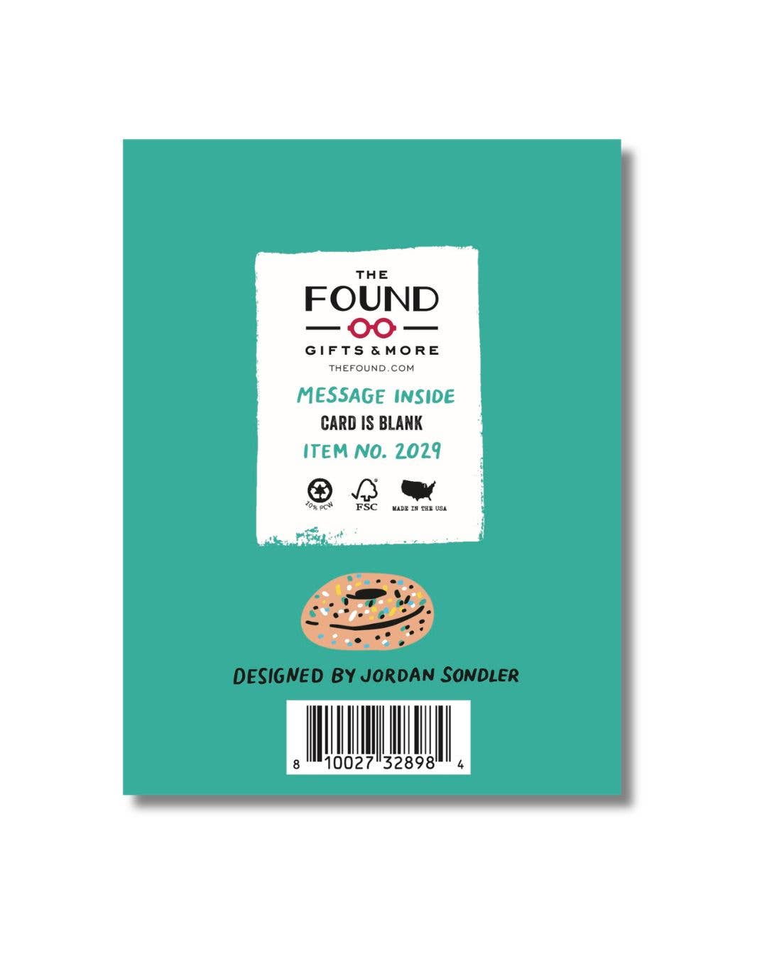 Everything Bagel Father's Day card