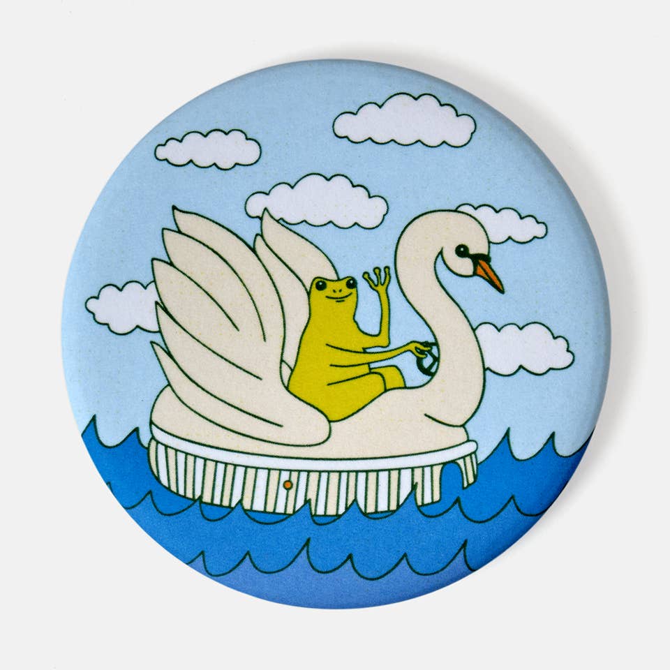 Swan Froggy Magnet