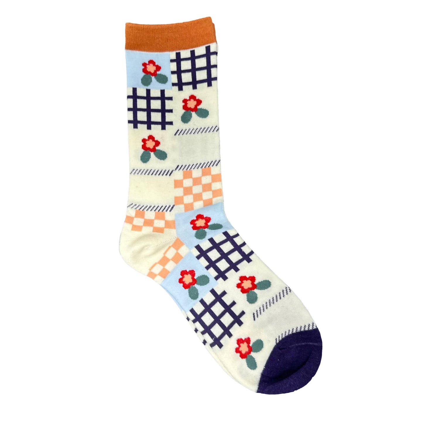 Floral Patchwork Socks