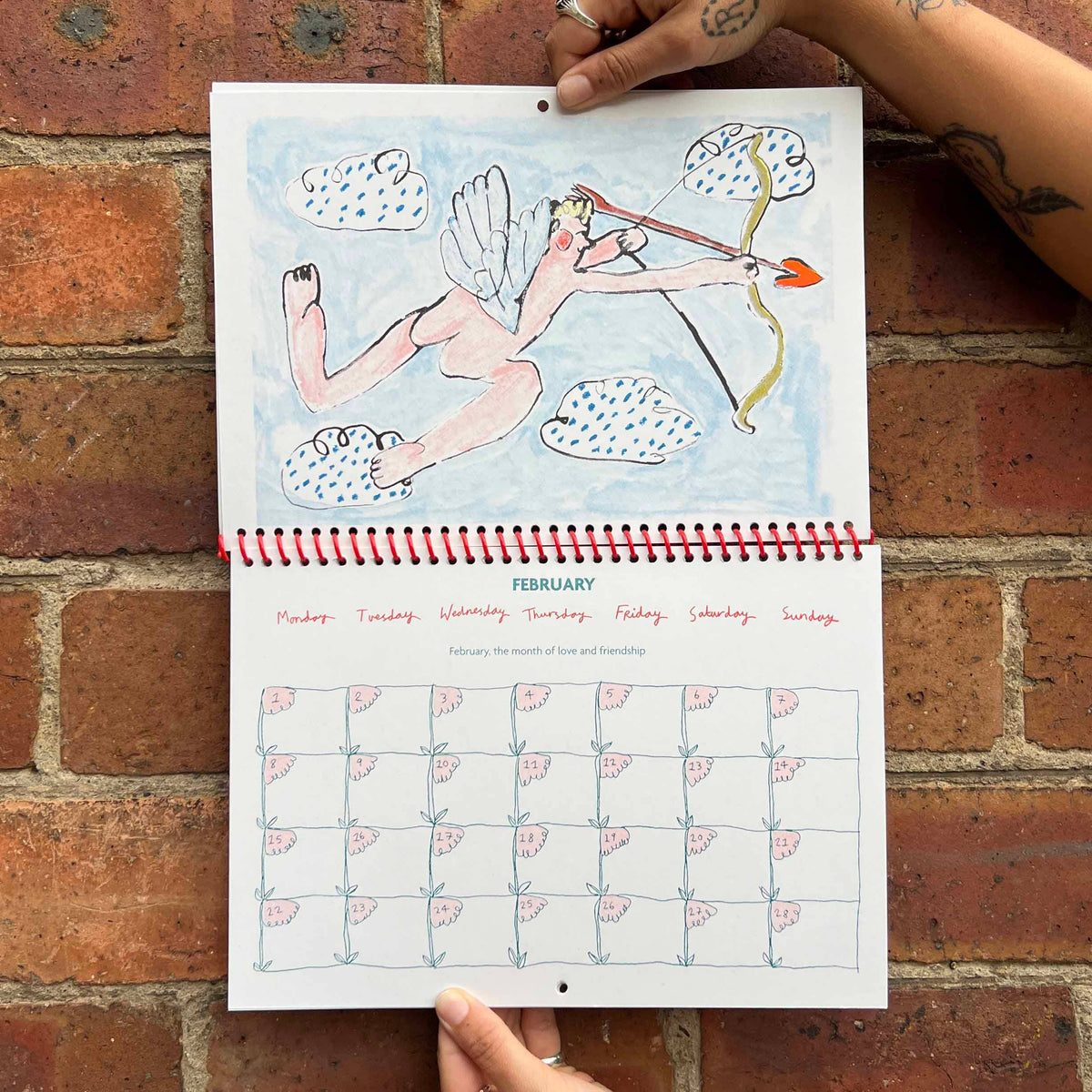 2027 Risograph Illustrated Wall Calendar