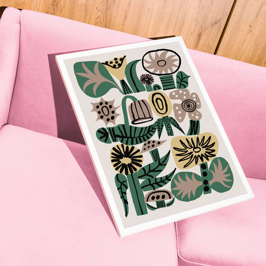 Yellow Wild Flowers print