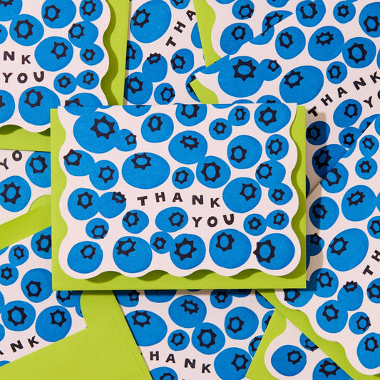 Blueberry Thank You Boxed Cards