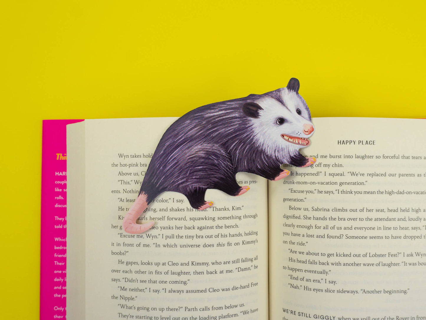 Opossum Die-Cut Bookmark