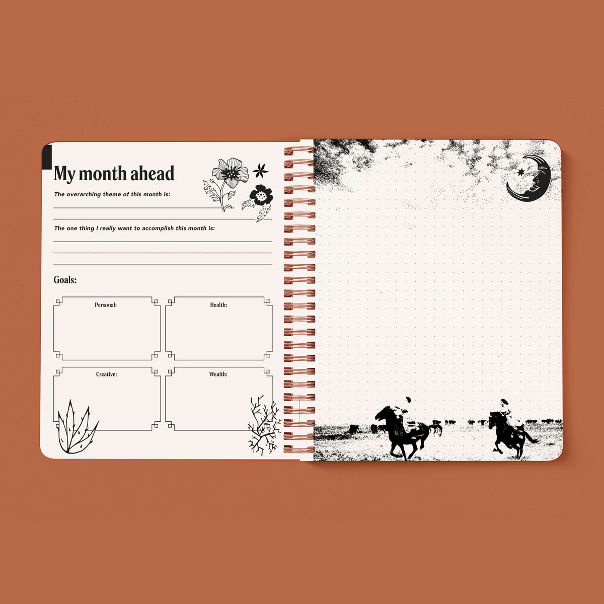 2027 Wild Flowers Yearly Planner