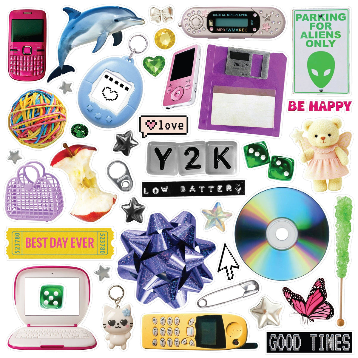 Y2K Real-Life Sticker Sheets