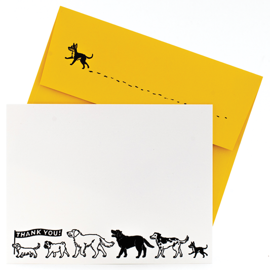 Dog Parade Notecard Set
