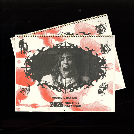 2025 Women of Horror Risograph Calendar