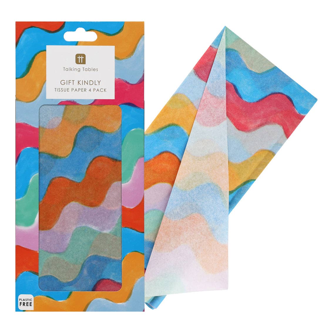 Wavy Multicolor Tissue Paper