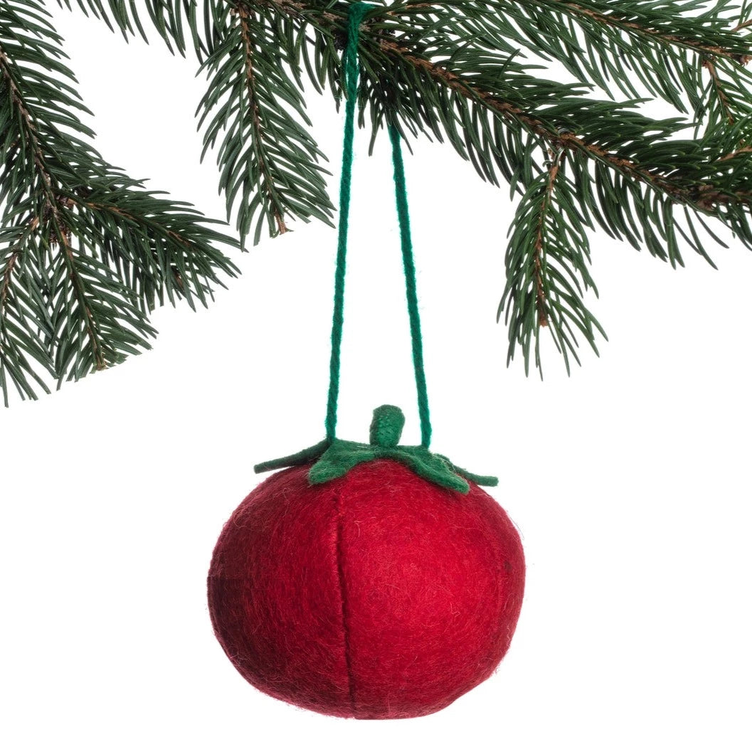 Tomato Felt Ornament