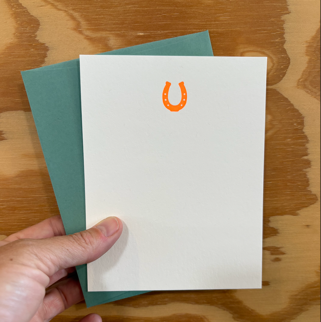 Horseshoe Notecards box