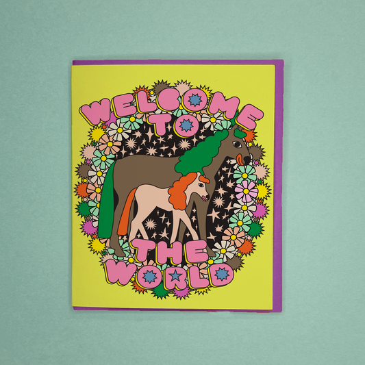 Welcome to the World card - Baby card