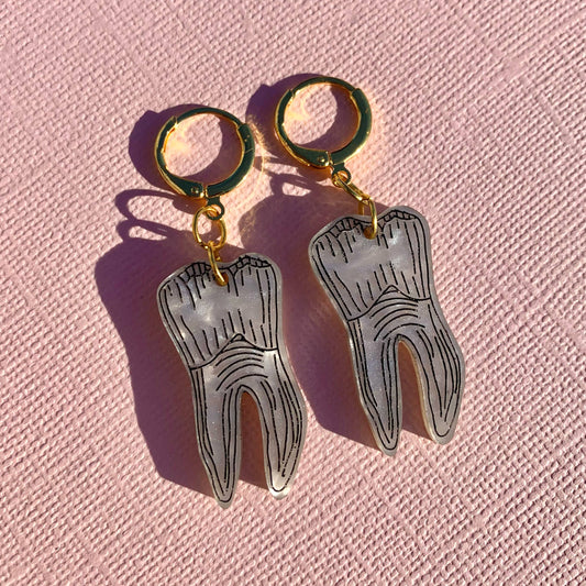 Mini Teeth Earrings