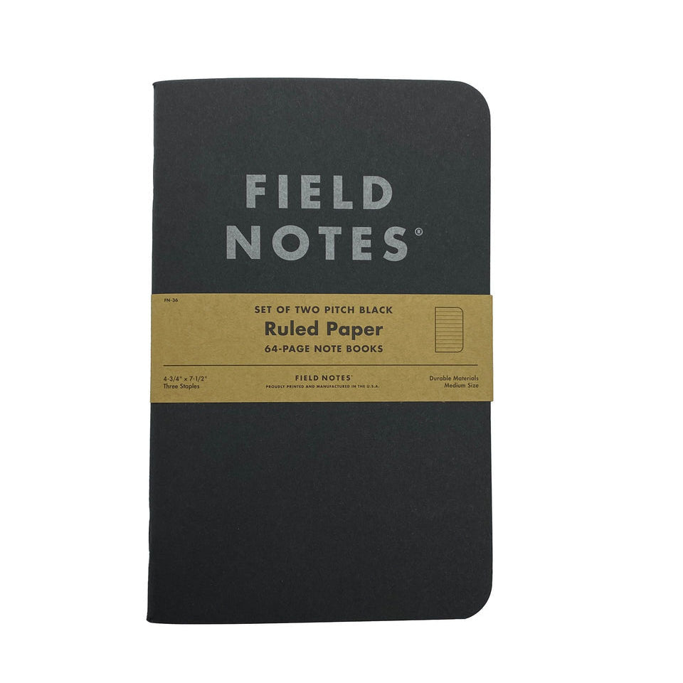 Field Notes Pitch Black Notebook