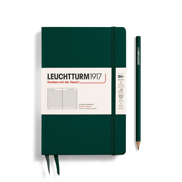 Leuchtturm Hardcover Notebook B6+: Ruled