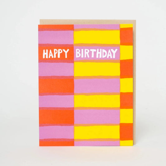 Fruit Stripe Birthday card