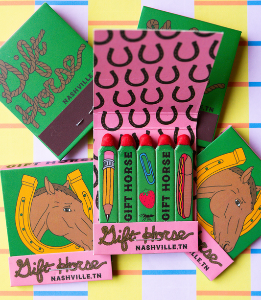Gift Horse 10th Birthday Commemorative Matchbook