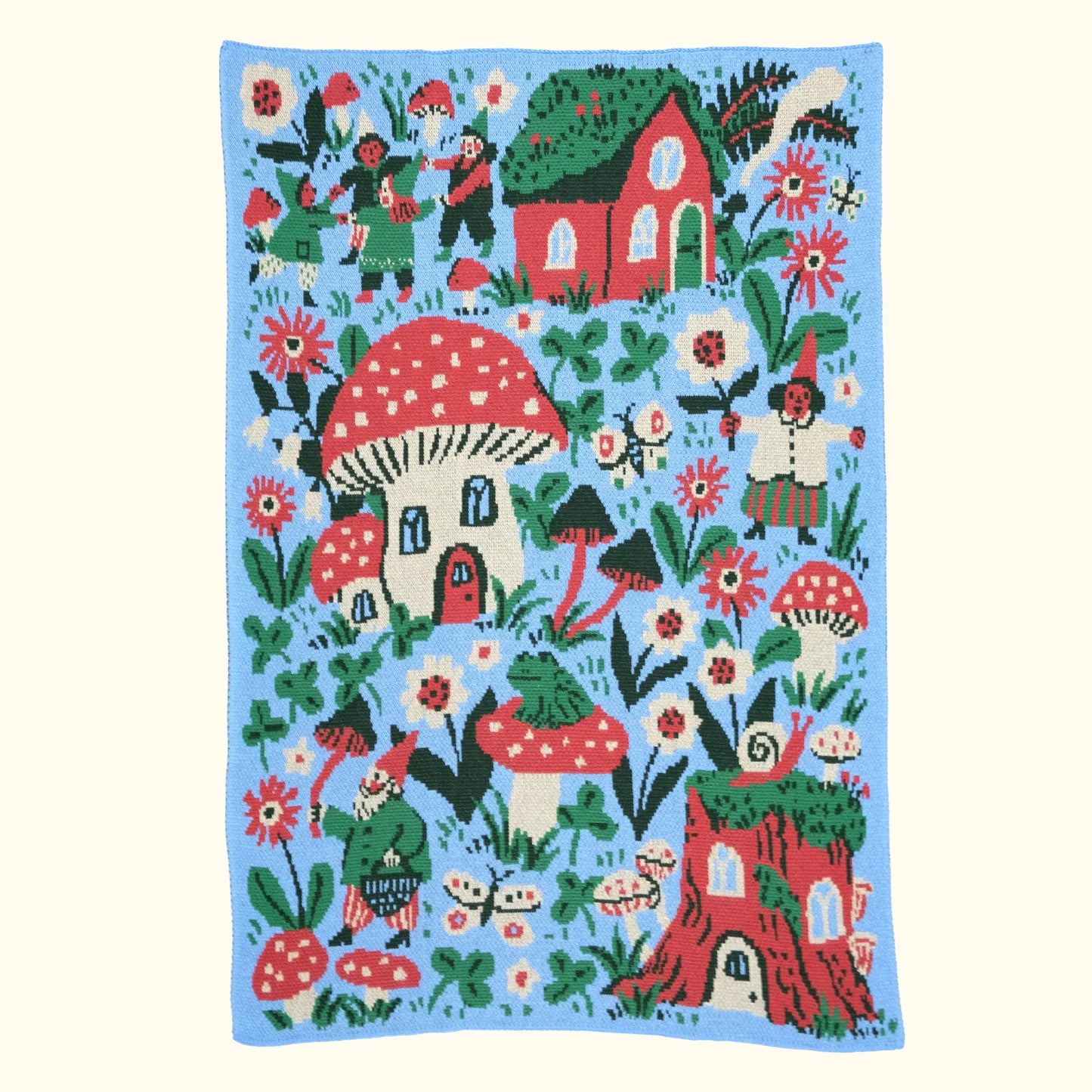Gnome Village Baby Blanket