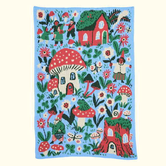 Gnome Village Baby Blanket