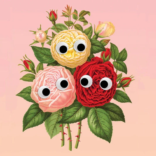 Googly Roses print