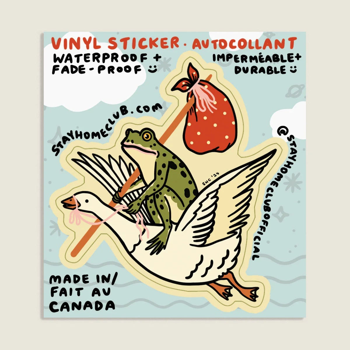 Goose Ride Sticker