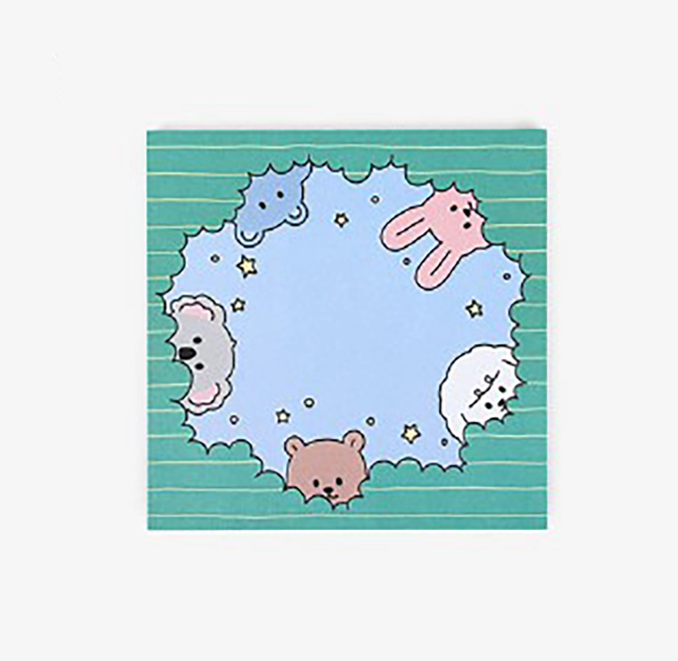 My Buddy Green Sticky Note Pad