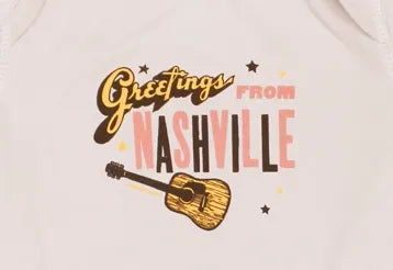 Greetings from Nashville Blush Onesie