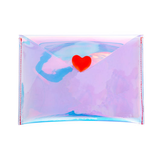 Holographic Heart Pouch