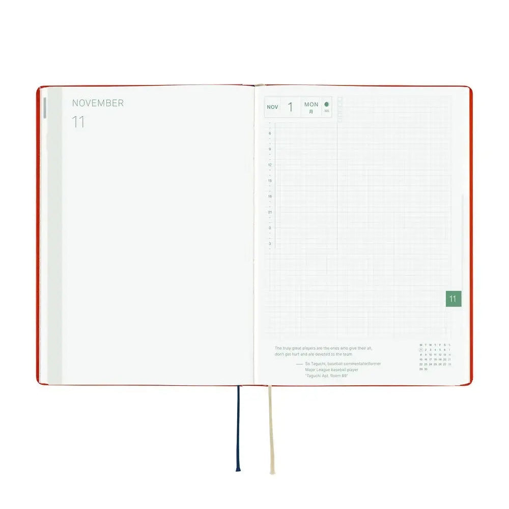 2027 Hobonichi Techo White Cat and Rabbit’s Tea Room HON Planner - A6