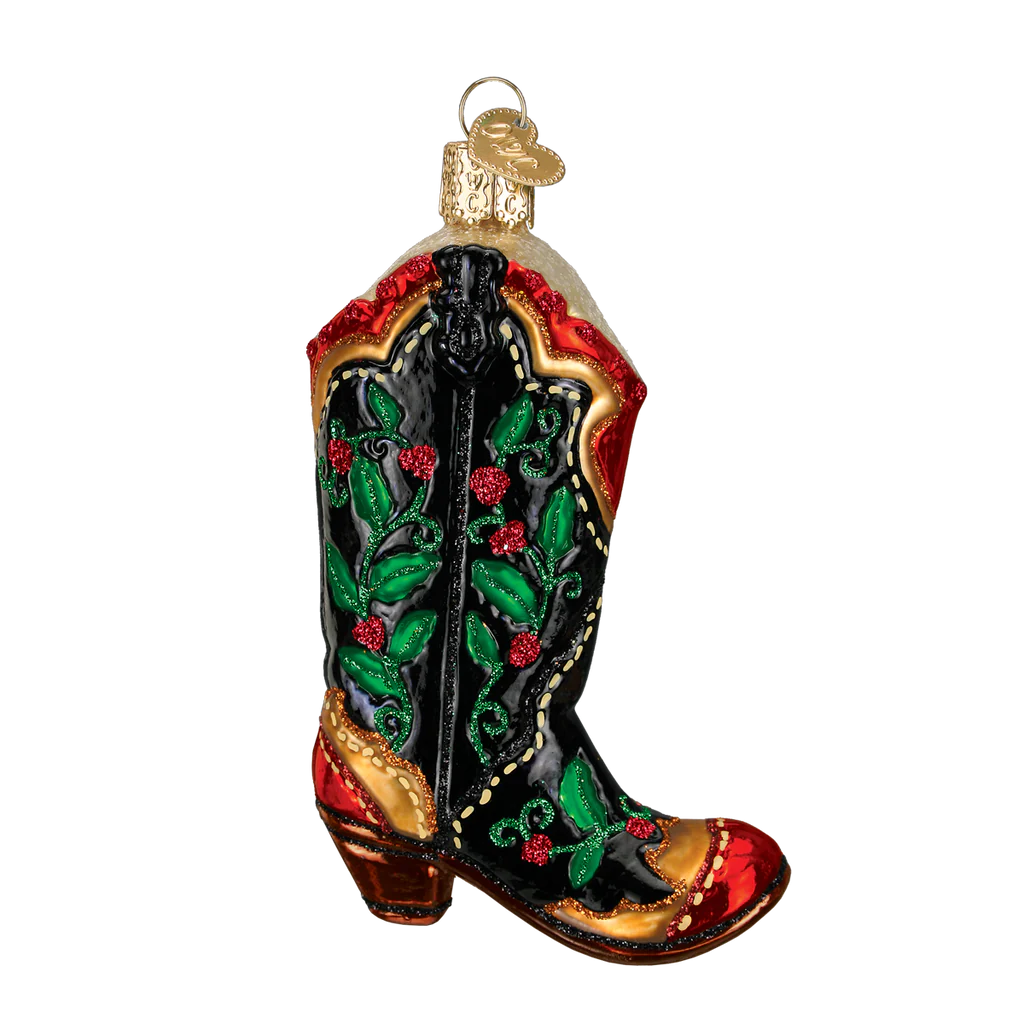 Holly Berry Cowboy Boot