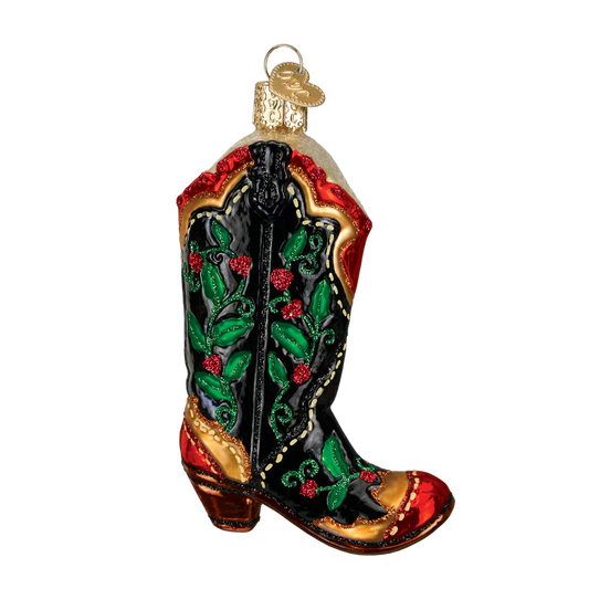 Holly Berry Cowboy Boot