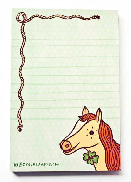 Lucky Horse Notepad