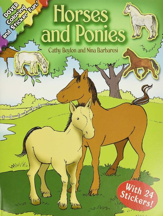 Horses and Ponies Coloring Book