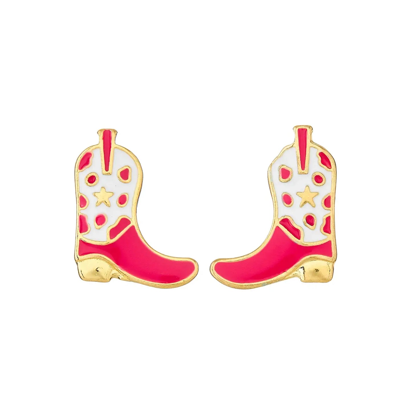 Cowgirl Boot Stud Earrings