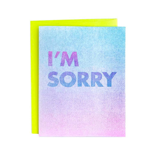 I'm Sorry card