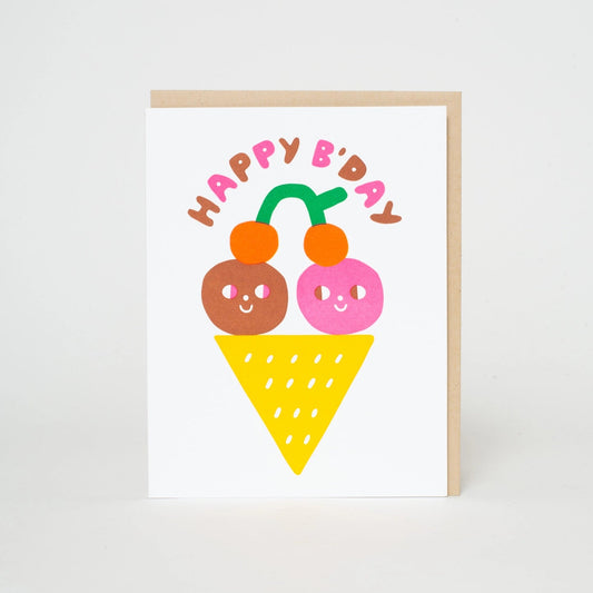 Ice Cream Birthday Wishes card