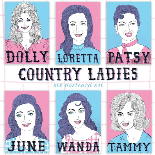 Country Ladies Postcard
