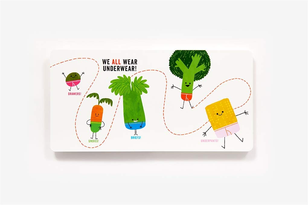 Vegetables in Underwear board book