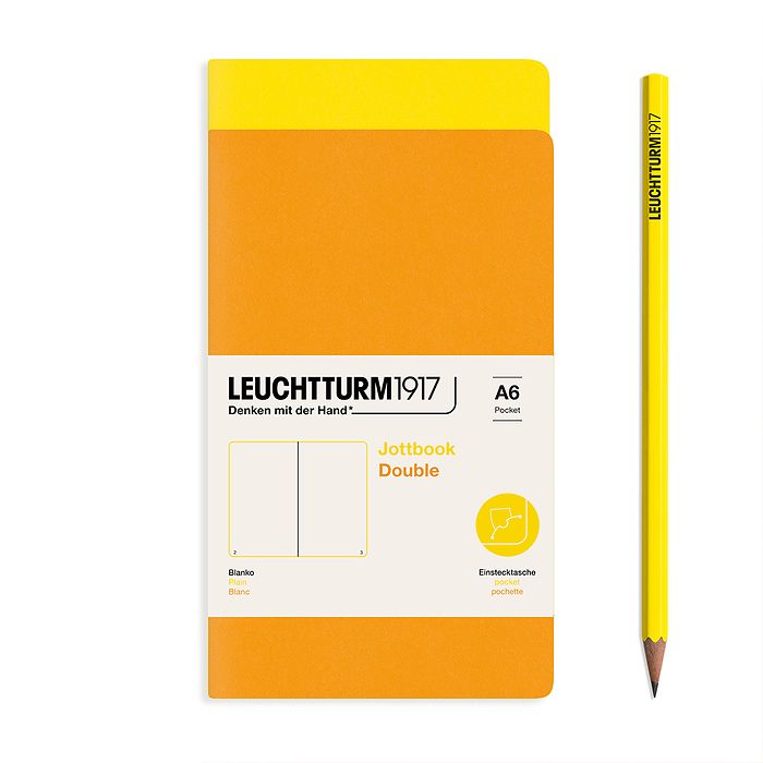 Leuchtturm Medium Double Jottbook: Plain Pages