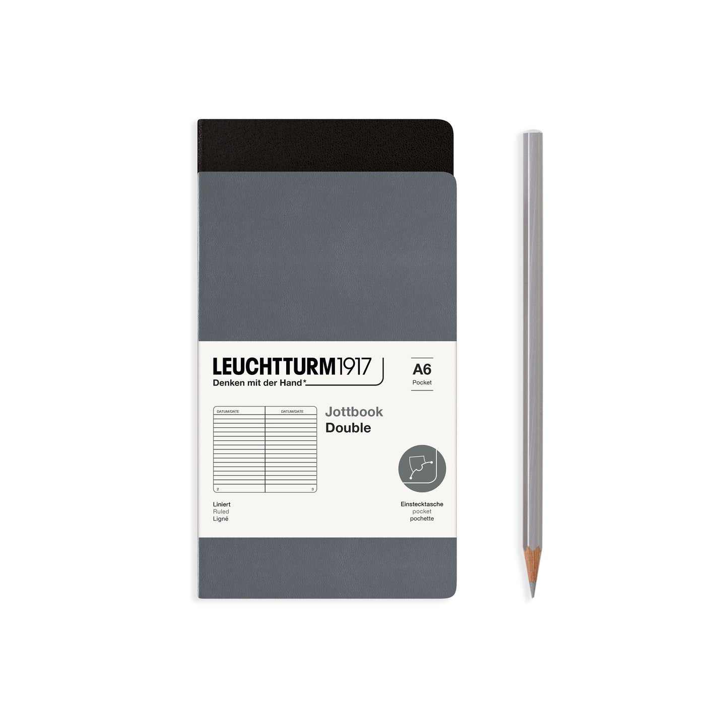 Leuchtturm Medium Double Jottbook: Plain Pages