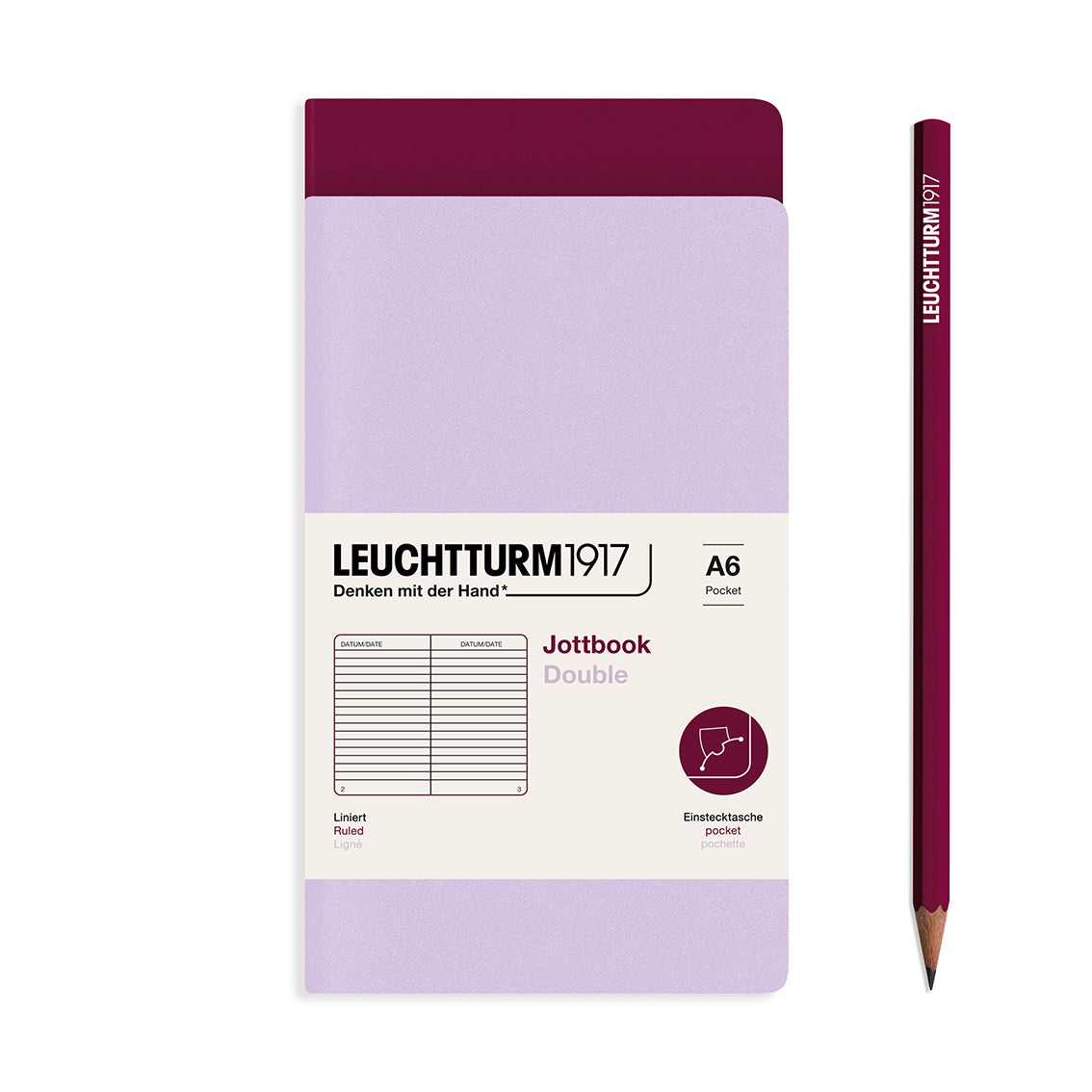 Leuchtturm Pocket Double Jottbook: Ruled
