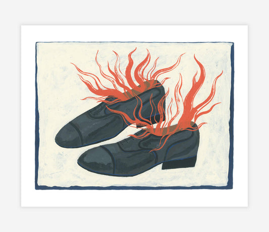 Burning Shoes print